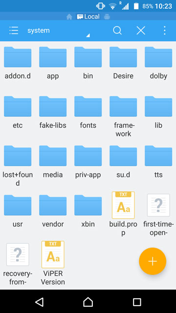 ES File Explorer build.prop file