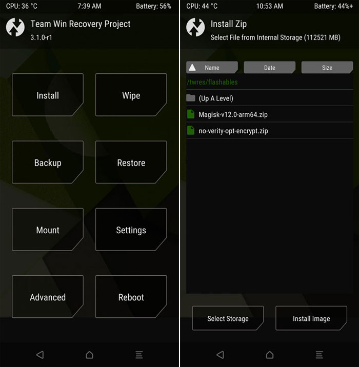 galaxy s8 twrp recovery magisk