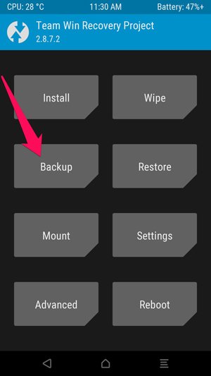 TWRP software backup 1