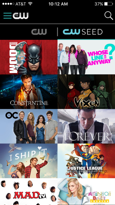 The CW Network app 17