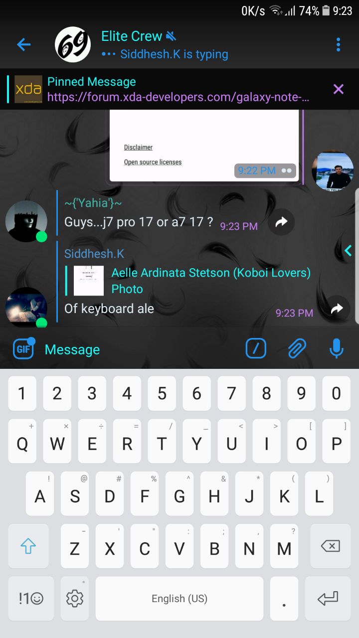 Samsung Galaxy Note 8 Keyboard Mohamedovic