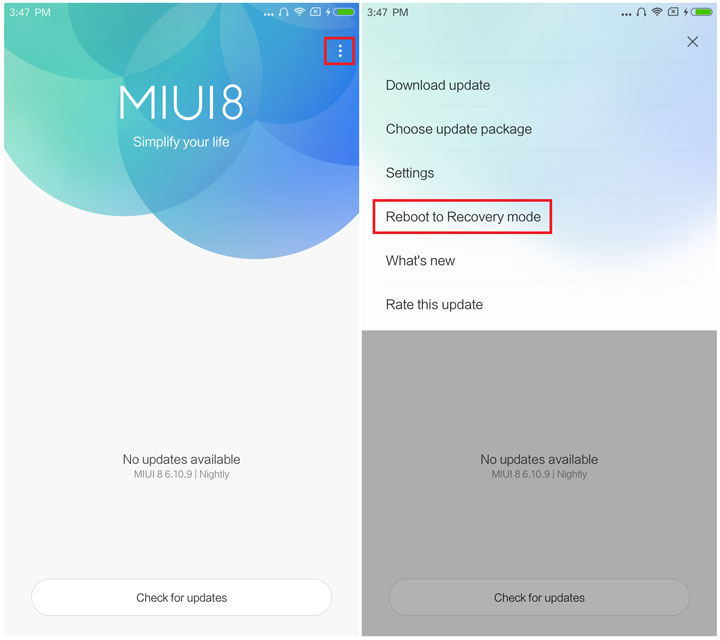 Reboot to recovery with Updater App in MIUI Mohamedovic