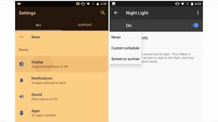 Android Oreo Display Night Light Mohamedovic
