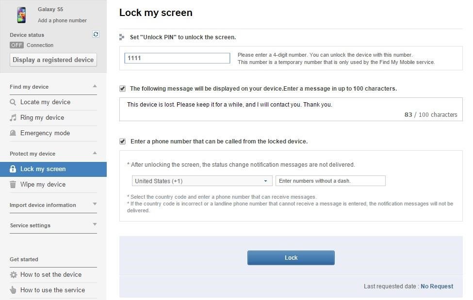 Bypass Android lock screen password using Samsung find my mobile service Mohamedovic