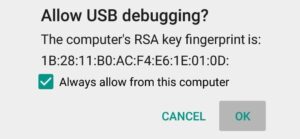Allow USB Debugging connection Mohamedovic