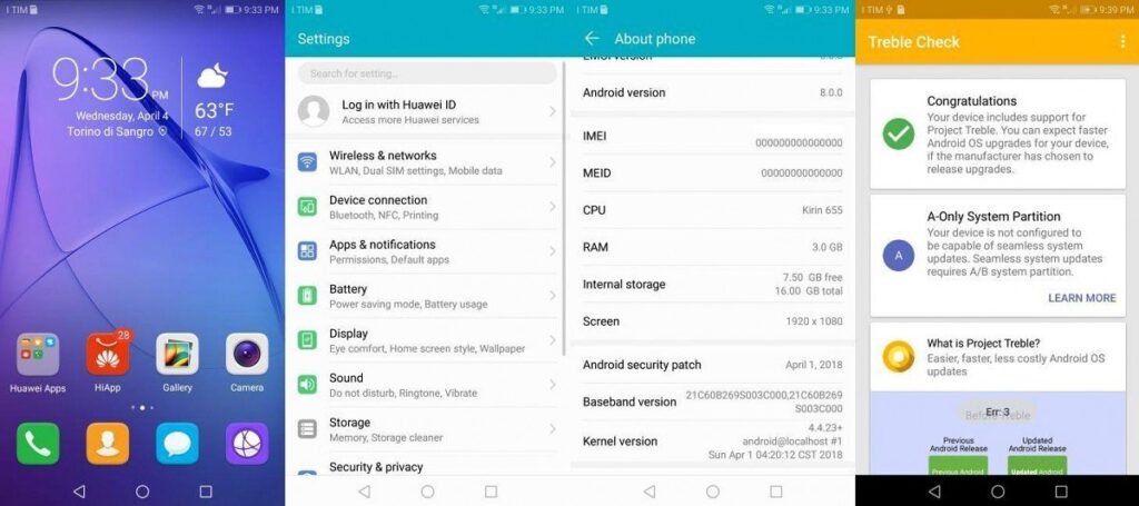 EMUI 8.0 Based Android 8.0 Oreo Beta for Huawei P8 Lite Honor 8 Lite Mohamedovic