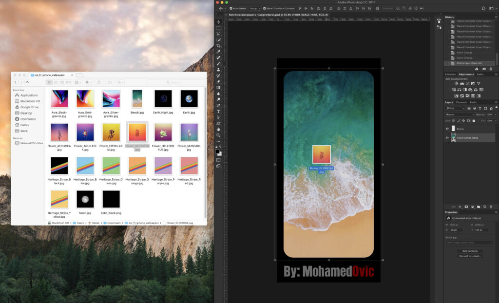 Make Your Own Notch Less Wallpapers with Photoshop Mohamedovic