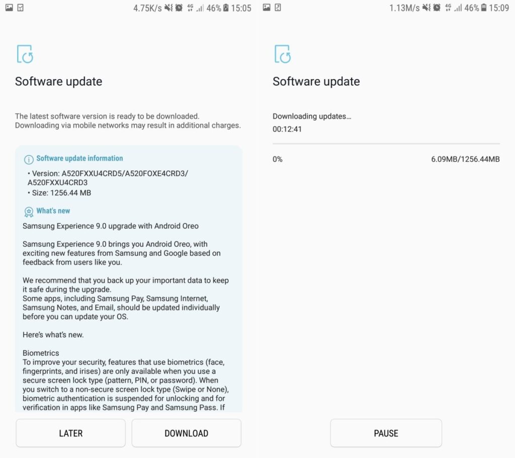 Official Android 8.0 Oreo Firmware update for Samsung Galaxy A5 2017 Mohamedovic