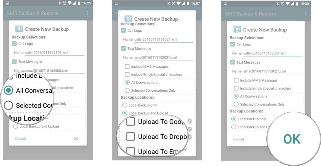 Backup Android SMS Messeges with SMS Backup app Mohamedovic 01