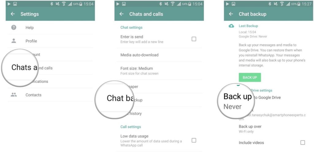Backup WhatsApp Messeges Mohamedovic