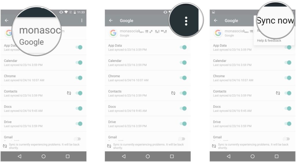 Contacts Sync with Google Account Mohamedovic