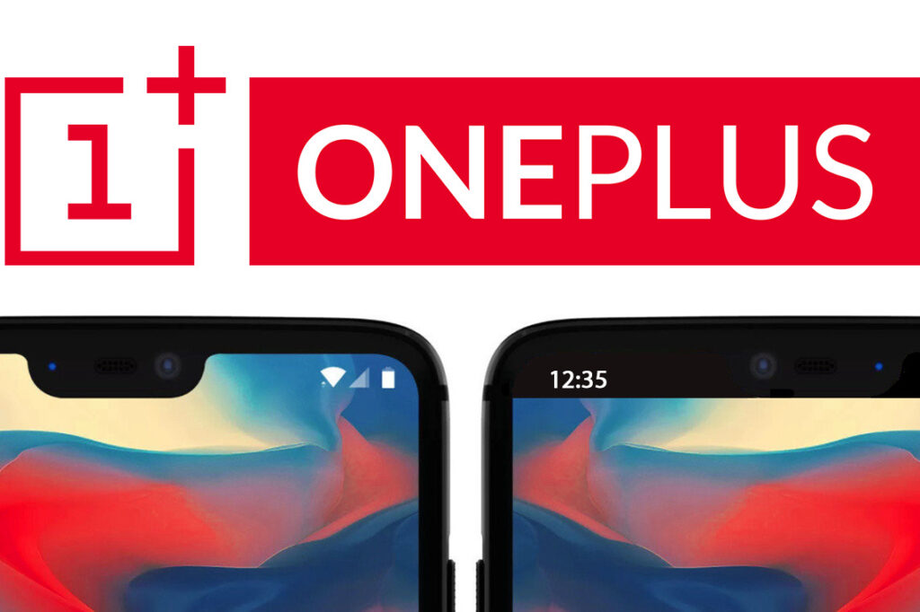 You can hide the Notch with OnePlus 6