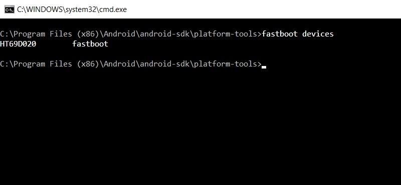 Unlock your Device Bootloader using Fastboot