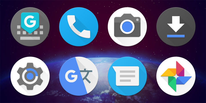 Android 9.0 P Icon Pack Mohamedovic