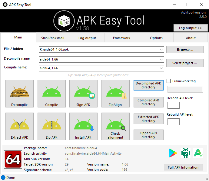 برنامج APK Easy Tool