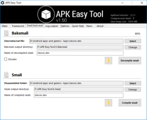 Decompile APK Files using APK Easy Tool Mohamedovic 03