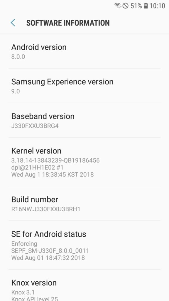 Galaxy J3 2017 Android Oreo Official Firmware Update 01