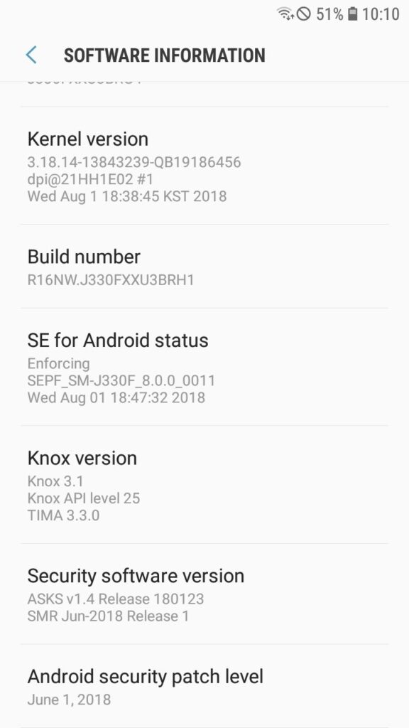 Galaxy J3 2017 Android Oreo Official Firmware Update 02
