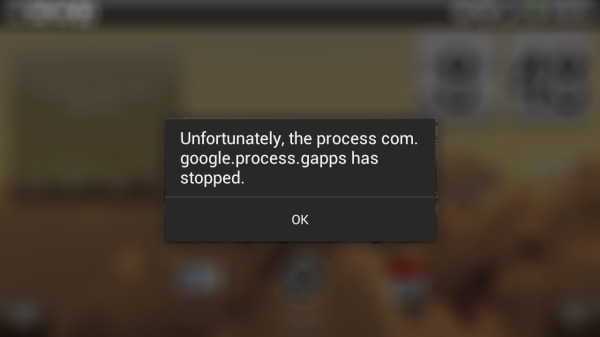 Fix com google process gapps has stopped Error