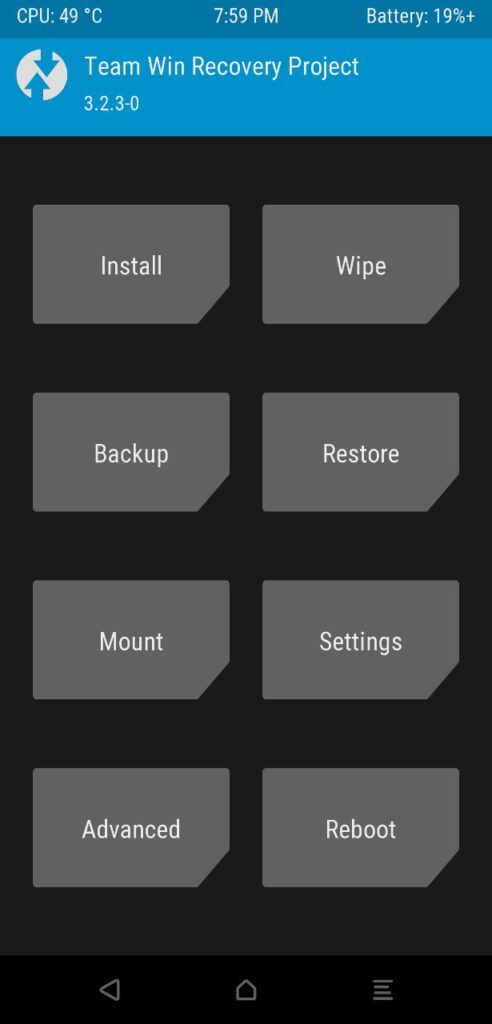 TWRP Custom Recovery for Poco F1 Mohamedovic 01