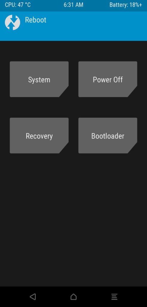 TWRP Custom Recovery for Poco F1 Mohamedovic 04