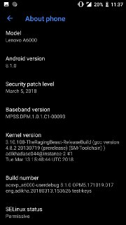 ViperOS Based Android Oreo for Lenovo A6000 Mohamedovic 01
