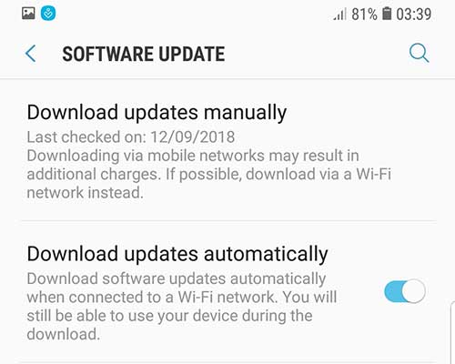 Disable Automatic Updates