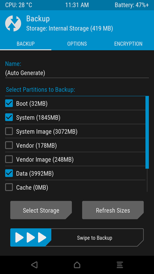Save an NANDroid Backup via TWRP Recovery Mohamedovic 02