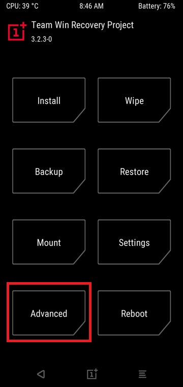 TWRP Recovery on OnePlus 6T 01