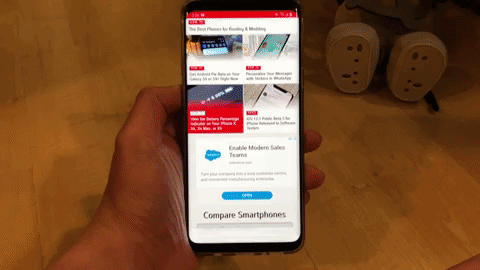 Samsung Navigation Gestures on Android Pie