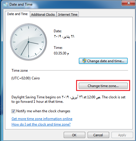 Change Time Zone in Windows 7 02