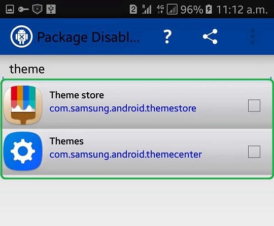 Disable Samsung Theme App