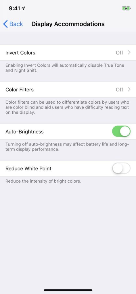 Turn Off iPhone Xs Auto Brightness 03