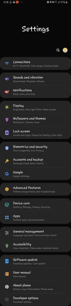 Galaxy S8 One UI Based Pie 9 Official Update Mohamedovic 4