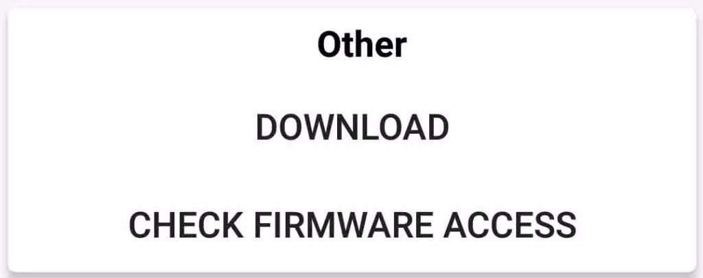 Check Firmware Accsess