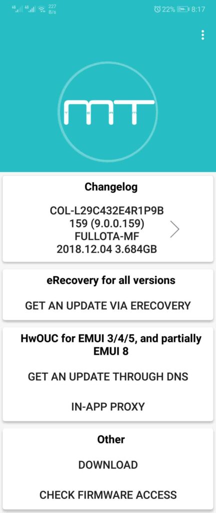 Install Official EMUI 9.0 on Huawei Honor Devices Mohamedovic 03