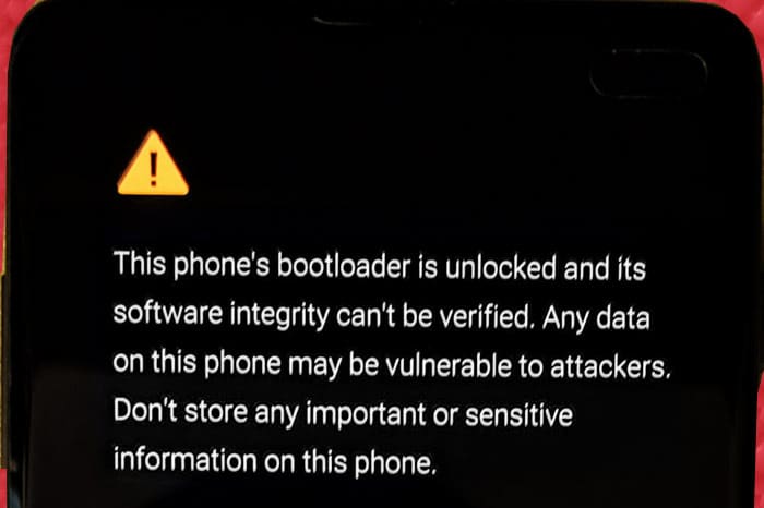 galaxy s10 bootloader unlocked warning