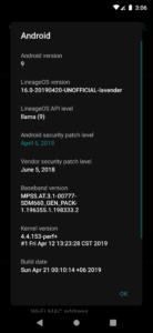 LineageOS 16.0 ROM for Redmi Note 7 Mohamedovic 02