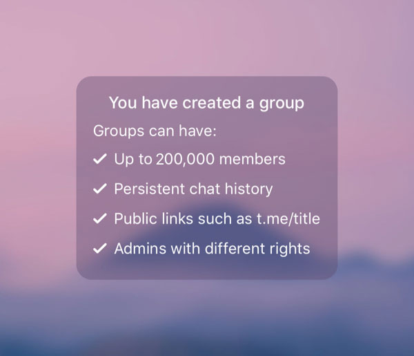 Telegram Unified Group Settings