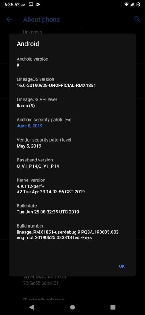 LineageOS Based Android Pie for Realme 3 Pro Mohamedovic 07