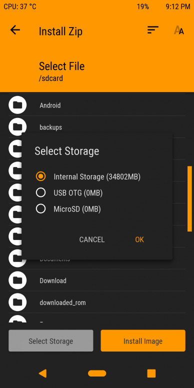 Install Android 10 Custom ROM via OrangeFox Recovery