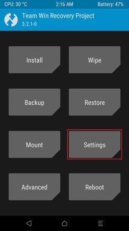Change Recovery TWRP Language