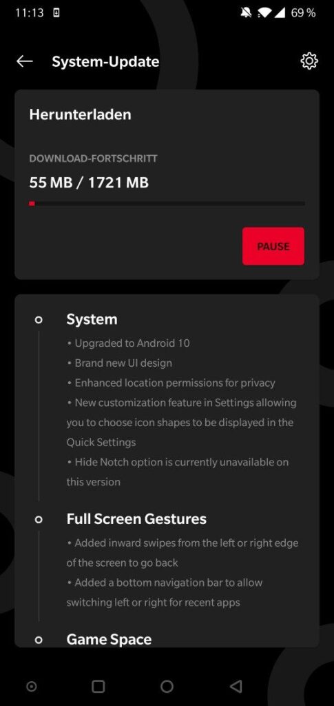 OnePlus 6T OxygenOS 10 Based Android 10 Beta 01