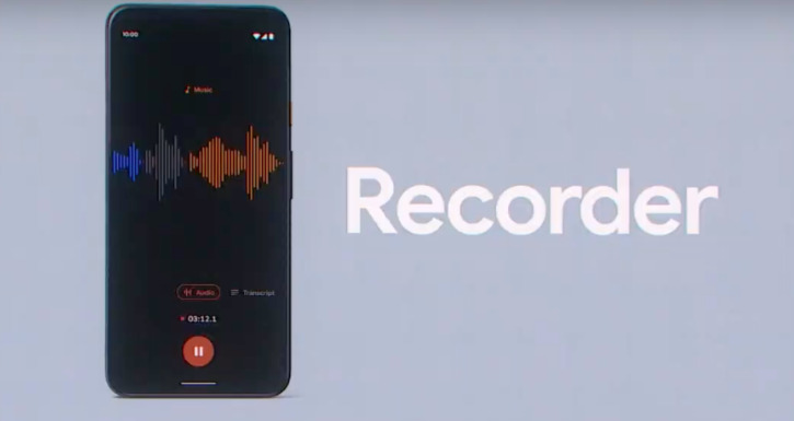 مسجل الصوت الخاص بجوجل Google recorder