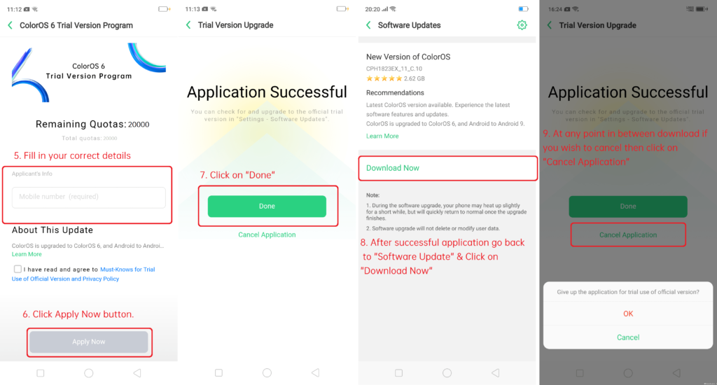 Install ColorOS Trial Version on Oppo Realme Devices 02