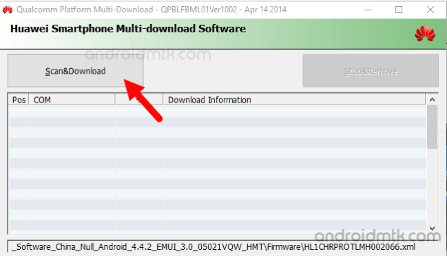 Using Huawei Multi Download Tool 07