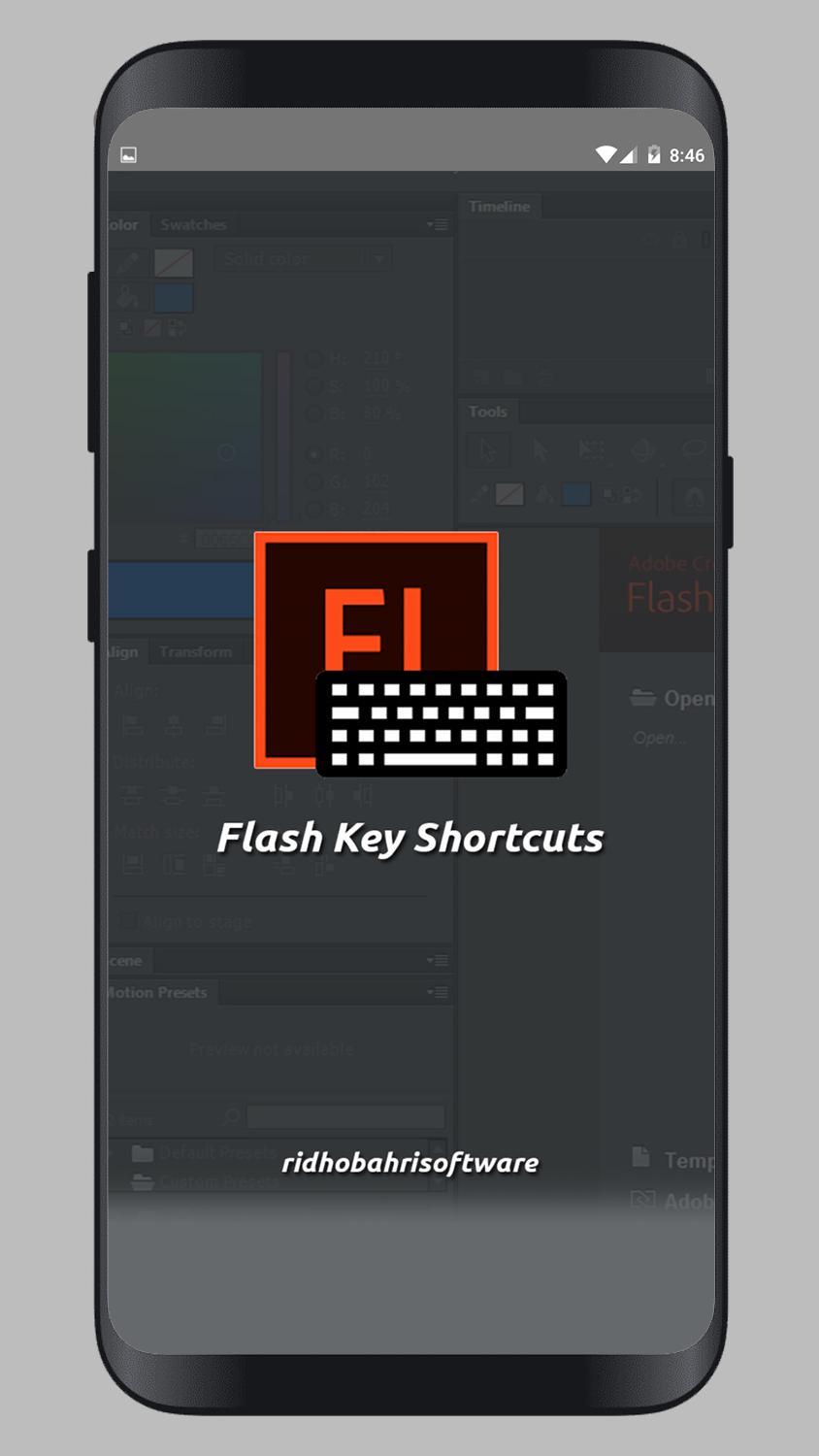 تطبيق Flash Key Shortcuts‏