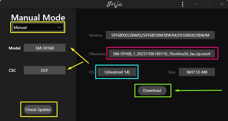 Get Samsung Latest Firmware Using Frija Tool Mohamedovic 02