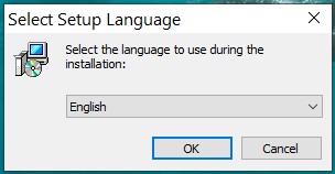اختيار اللغة التي تريد استخدامها في البرنامج