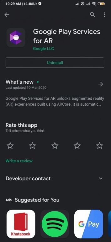 Redmi Note 8 Pro ARCore compatible
